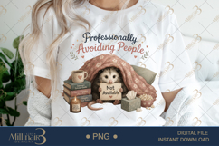 Professionally Avoiding People PNG, Funny Introvert Possum S Product Image 1
