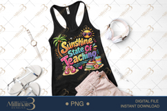 Sunshine State Of Teaching PNG Funny Teacher Summer Clipart Product Image 1