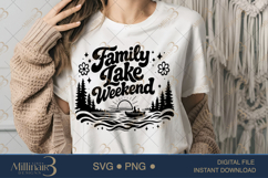 Family Lake Weekend 2026 SVG PNG, Matching Vacation Shirt Product Image 1