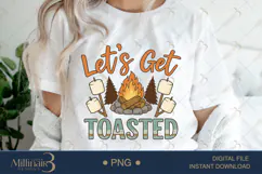 Let’s Get Toasted PNG | Funny Camping & S’mores Product Image 1