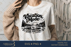 Vacation Mode Lake Edition SVG PNG, Matching Summer Vacation Product Image 1