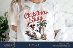 Christmas in July Goose Sublimation PNG | Goose Lover PNG Product Image 1