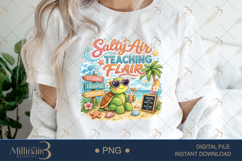 Salty Air Teaching Flair PNG Funny Teacher Summer Clipart | Product Image 1