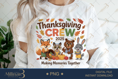 Thanksgiving Crew 2025 PNG |High Res Sublimation Design Product Image 1
