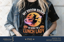 Lunch Lady by Day, Witch by Night PNG|Funny School Cafeteria Product Image 1
