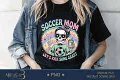 Senior Skeleton Soccer Mom PNG Product Image 1