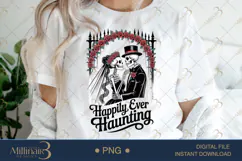 Happily Ever Haunting PNG| Halloween Couple Png Product Image 1