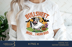 Bull Sheet Halloween Sublimation PNG | Happy Halloween Product Image 1