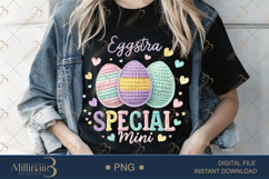 Eggstra Special PNG, Mini Crochet Easter Sublimation Design, Product Image 1