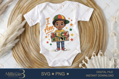 Am Black History Boy PNG for Kids, Black History Month Shirt Product Image 1