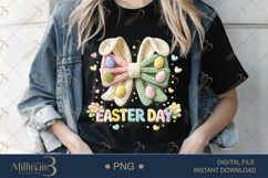 Easter Day PNG, Crochet Easter Sublimation Design, Cute Spri Product Image 1