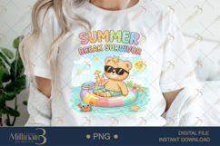 Summer Break Survivor PNG Funny Teacher Summer Clipart Product Image 1