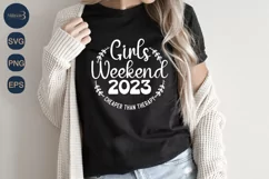Girl's Trip Cheaper Than Therapy 2023 SVG PNG|Vacation SVG Product Image 1