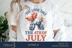You Look Like The 4th of July PNG| 4th of July Cute Patriot Product Image 1