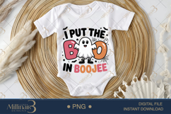 I Put The Boo in Boojee PNG |Cute Halloween Ghost Design Product Image 1