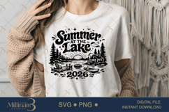Summer at the Lake 2026 SVG PNG, Funny Lake Vacation Shirt D Product Image 1