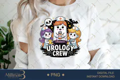 Urology Halloween Crew PNG |Funny Nurse Sublimation Product Image 1