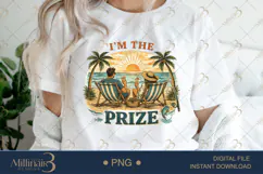 I’m The Prize PNG Funny Beach Couple Design | Summer Vacatio Product Image 1