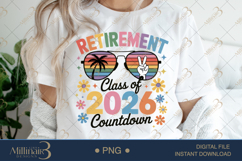 Funny Retirement Class of 2026 PNG |Retirement Party Clipa Product Image 1