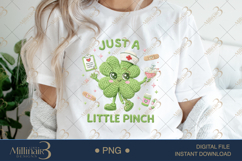 Just A Little Pinch PNG, St Patricks Day Nurse Shamrock PNG Product Image 1