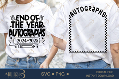 End of the Year Autographs 2025 SVG PNG | Last Day Of School Product Image 1