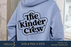 The Kinder Crew SVG PNG|Teacher Appreciati |Teacher Life Product Image 1