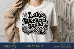 Lake Weekend Squad SVG PNG, Funny Lake Vacation Shirt Design Product Image 1