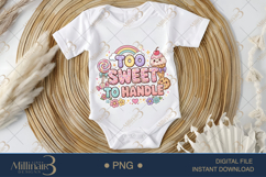 Too Sweet To Handle PNG, Cute Kawaii Candy Dessert Clipart w Product Image 1