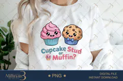 Cupcake or Stud Muffin? Gender Reveal PNG |Gender Reveal Par Product Image 1
