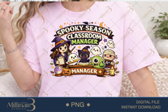 Spooky Season Classroom Manager PNG, Cute Halloween Teacher Product Image 1