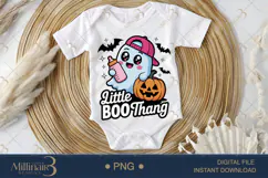 Little Boo Thang PNG |Cute Halloween Baby Product Image 1
