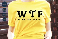 With The Family SVG |Friends SVG|Summer Reunion Trip SVG Product Image 1