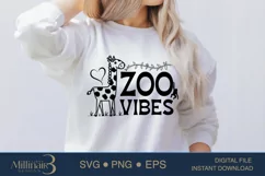 Zoo Vibes SVG PNG Sublimation|Students School Zoo Field Product Image 1