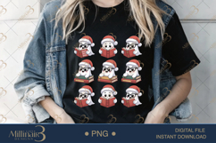 Christmas Ghost PNG Bundle | 12 Funny Holiday Clipart Design Product Image 2