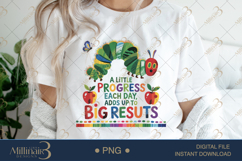 A Little Progress Each Day Adds Up To Big Results PNG|Motiv Product Image 1