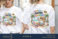 Cool Teacher Summer PNG Cute Teacher Beach Clipart | Funny Product Image 1