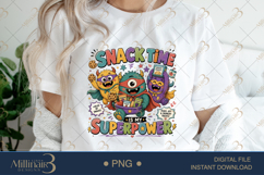 Snack Time Is My Superpower PNG, Funny Teacher Design with C Product Image 1