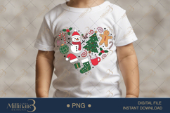 Cute Christmas Heart Clipart PNG | Holiday Doodle Illustrati Product Image 1