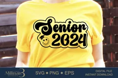 Senior 2024 SVG PNG Sublimation | Class of 2024 |Graduation Product Image 1