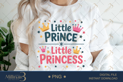 Little Prince or Little Princess PNG |Gender Reveal Party Product Image 1