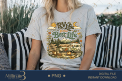RV Life Is the Best Life PNG, Retro Camping Sublimation Desi Product Image 1