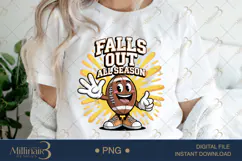 Fun Fall Football PNG | Falls Out All Season Design | Game D Product Image 1