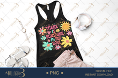 There Is Sunshine In My Soul PNG, Watercolor Floral Quote De Product Image 2