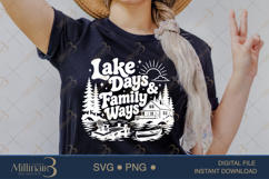 Lake Days &amp; Family Ways SVG PNG, Funny Family Lake Vacation Product Image 2