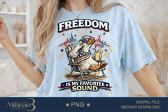 reedom Is My Favorite Sound PNG, Funny Patriotic Goose Subli Product Image 2