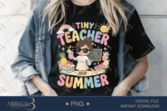 Tiny Teacher Summer PNG Cute Teacher Clipart | Back to Schoo Product Image 2