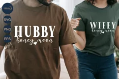 Hubby and Wifey Honeymoon SVG PNG Sublimation|Marriage Svg Product Image 2