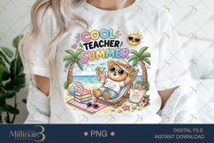 Cool Teacher Summer PNG Cute Teacher Beach Clipart | Funny Product Image 2