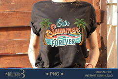 Our Summer Forever PNG Cute Tropical Love Quote Design | Bea Product Image 2