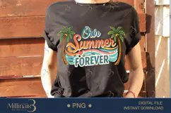 Our Summer Forever PNG Cute Tropical Love Quote Design | Bea Product Image 2
